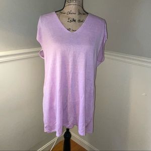 PURE JILL J.JILL Linen Blend Sleeveless Tunic Sz.L in Orchid NWT